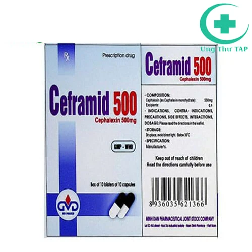 Ceframid 500 MD Pharco - Thuốc điều trị các viêm, nhiễm khuẩn