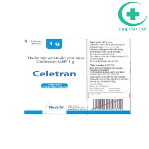 Celetran 1g NecLife - Thuốc dự phòng và điều trị nhiễm khuẩn