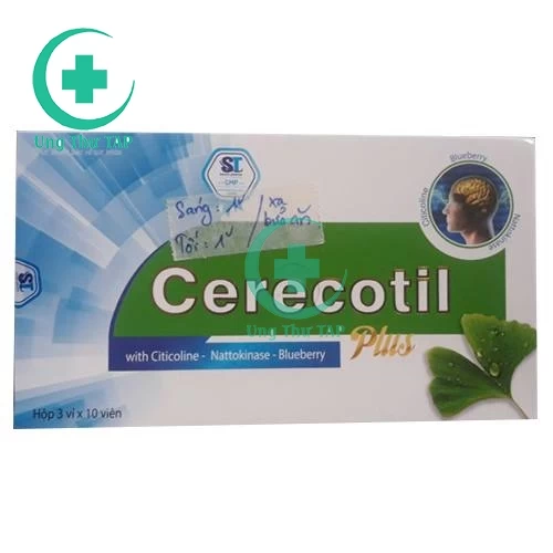 Cerecotil plus - Giúp tăng cường tuần hoàn não, giảm lo âu