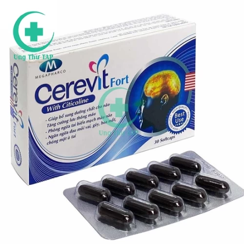 Cerevit Fort - Giúp bổ não, hỗ trợ tăng cường tuần hoàn não
