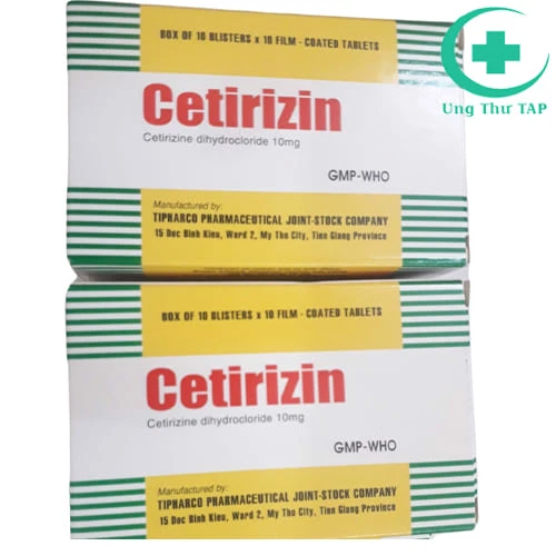 Cetirizin 10mg Tipharco - Thuốc điều trị dị ứng hiệu quả