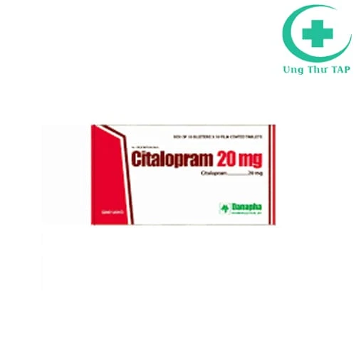 Citalopram 20mg Danapha - Thuốc điều trị rối loạn lo ấu và trầm cảm