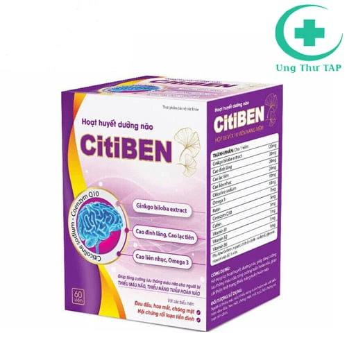 Citiben Hộp 60 Viên Dolexphar - Hỗ trợ hoạt huyết, dưỡng não