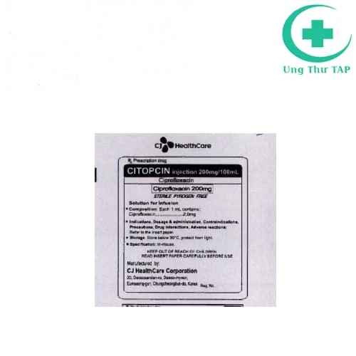 Citopcin Injection 400mg/200ml CJ Healthcare - Trị nhiễm khuẩn