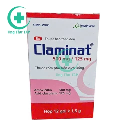 Claminat 500 mg/ 125 mg - Thuốc điều trị nhiễm khuẩn nặng