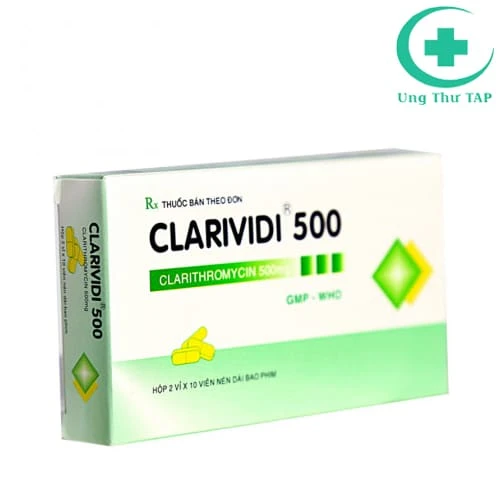 Clarividi 500 Vidipha - Thuốc điều trị viêm phổi hiệu quả