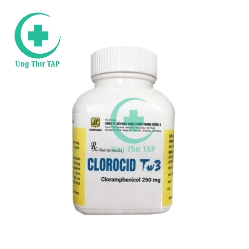 Clorocid Tw3 250mg (lọ 400 viên) - Thuốc điều trị nhiễm khuẩn