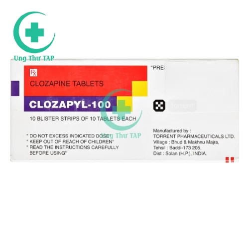 Clozapyl 100 - Thuốc điều trị tâm thần phân liệt thể kháng thuốc