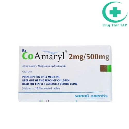 Co Amaryl 2mg/500mg Sanofi - Điều trị bệnh đái tháo đường type 2