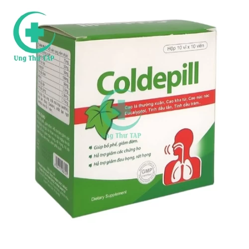 Viên ho Coldepill - Hỗ trợ giảm ho, đau rát họng, viêm phế quản