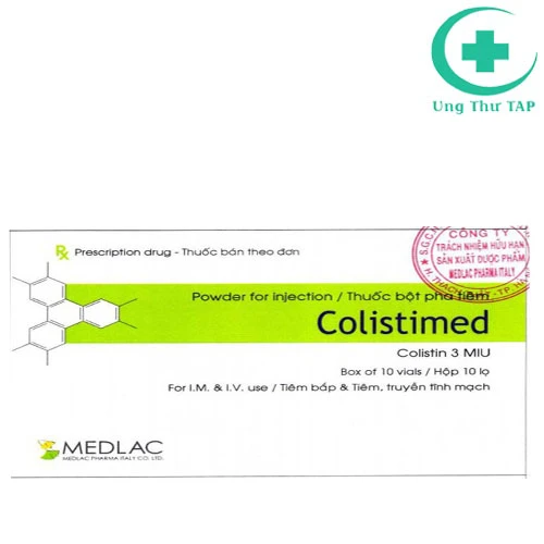 Colistimed 3MIU - Thuốc điều trị nhiễm khuẩn hiệu quả cao