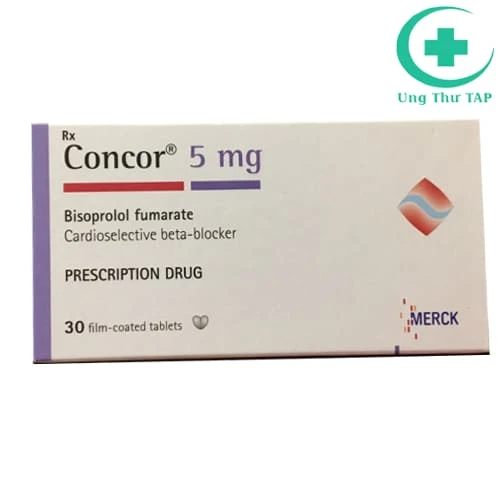 Concor 5mg Merck - Thuốc điều trị suy tim, cao huyết áp của Đức