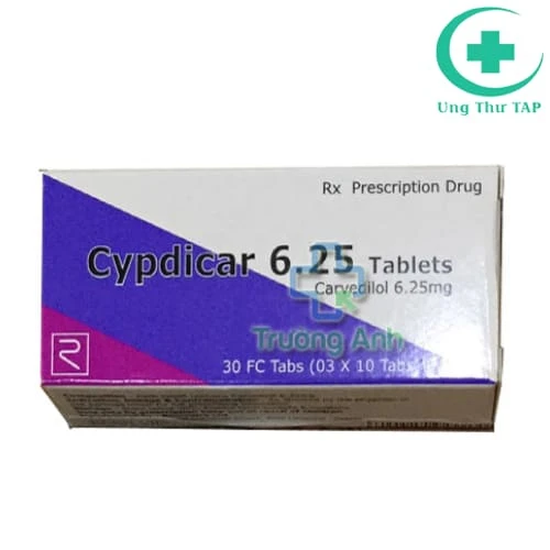 Cypdicar 6,25 Tablets - Thuốc điều trị cao huyết áp, tim mạch