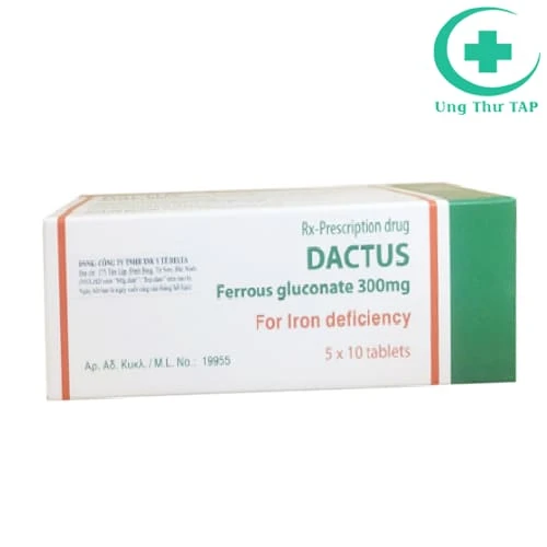 Dactus - Thuốc phòng, trị chứng thiếu máu do thiếu sắt