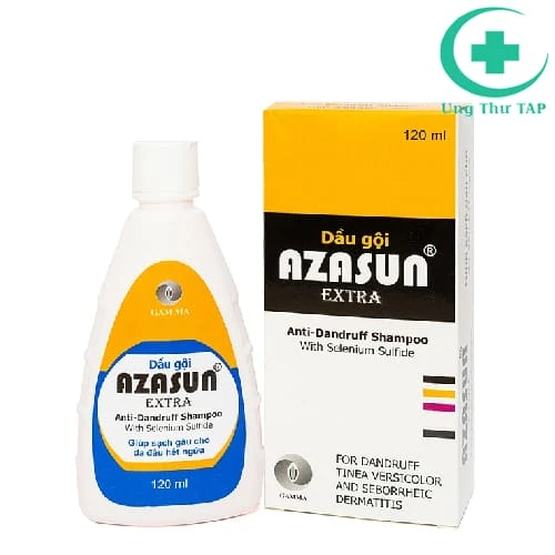 Dầu gội Azasun Extra 120ml - Giúp vệ sinh da đầu, làm sạch gàu