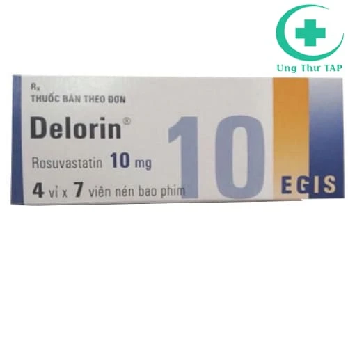 Delorin 10mg EGIS - Thuốc điều trị tăng cholesterol máu