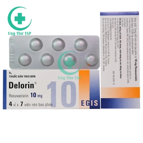 Delorin 10mg EGIS - Thuốc điều trị tăng cholesterol máu