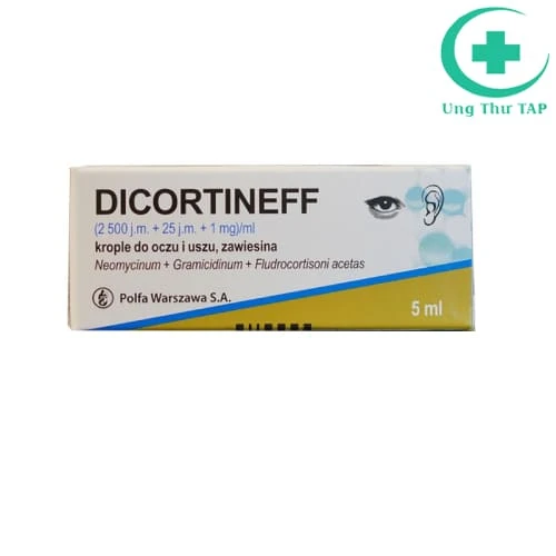 Dicortineff 5ml Polfa Warszawa - Điều trị viêm mắt, viêm tai
