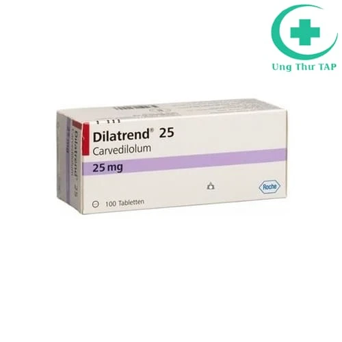 Dilatrend 25mg Roche - Thuốc điều trị tăng huyết áp của Roche