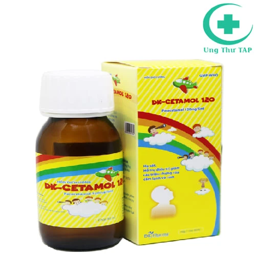 DK-cetamol 120 - Thuốc giảm đau, hạ sốt cho trẻ hiệu quả
