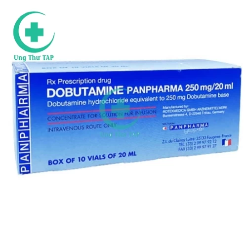 Dobutamine Panpharma 250mg/20ml - Thuốc trị thiểu năng cơ tim 