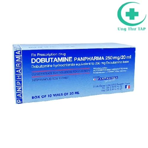 Dobutamine Panpharma 250mg/20ml - Thuốc trị thiểu năng cơ tim 
