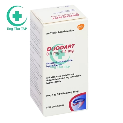 Duodart 0.5mg/0.4mg - Thuốc điều trị phì đại tuyến tiền liệt