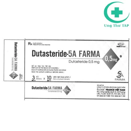 Dutasteride-5A FARMA 0,5mg - Thuốc điều trị phì đại tuyến tiền liệt