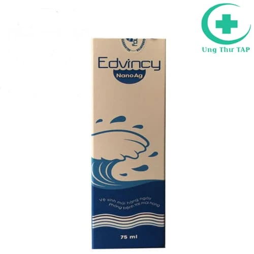 Edvincy NanoAg Lọ 75ml - Dung dịch vệ sinh mũi hàng ngày