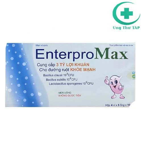 Enterpro Max - Hỗ trợ giảm rối loạn tiêu hóa do loạn khuẩn