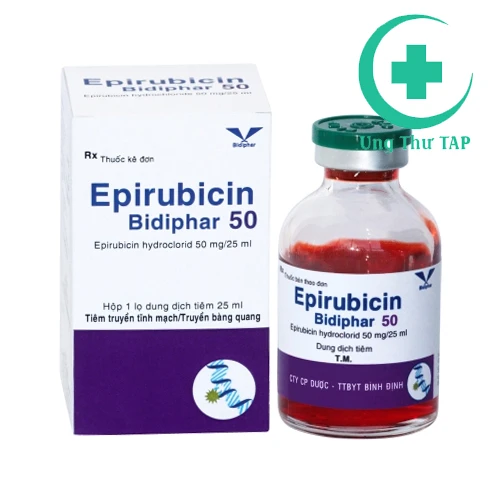 Epirubicin Bidiphar 50 - Thuốc điều trị ung thư vú hiệu quả