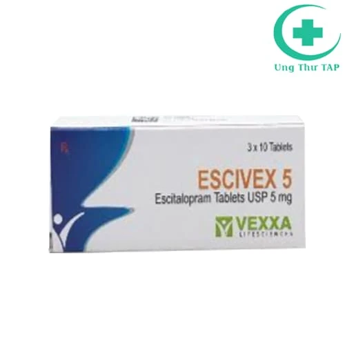 Escivex 5mg Akums - Thuốc điều trị rối loạn lo âu hiệu quả