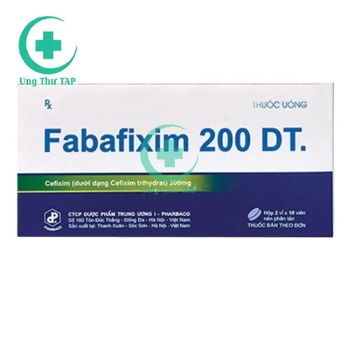 Fabafixim 200 DT - Thuốc trị nhiễm khuẩn hô hấp, tiết niệu