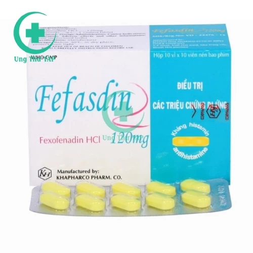 Fefasdin 120 - Thuốc điều trị viêm mũi dị ứng, viêm họng, sổ mũi
