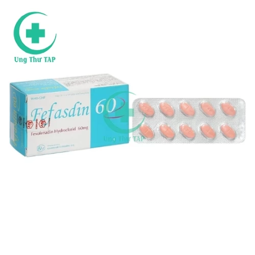 Fefasdin 60 - Thuốc điều trị viêm mũi dị ứng, mề đay Khapharco
