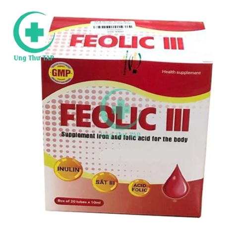Feolic III Medupharm - Phòng và hỗ trợ điều trị thiếu máu