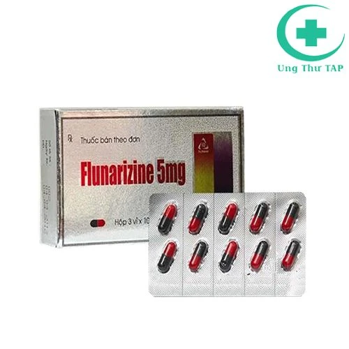 Flunarizine 5mg - Thuốc điều trị đau nửa đầu của TV.Pharm
