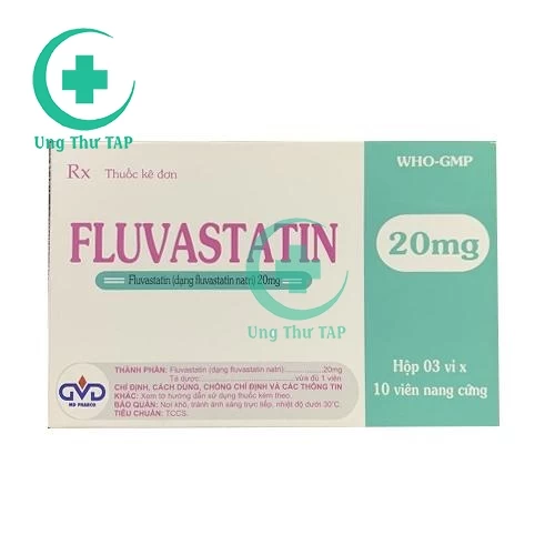 Fluvastatin 20mg MD Pharco - Thuốc trị tăng cholesterol Minh Dân