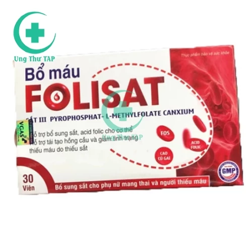 BỔ MÁU FOLISAT - Hỗ trợ bổ sung sắt và acid folic cho cơ thể