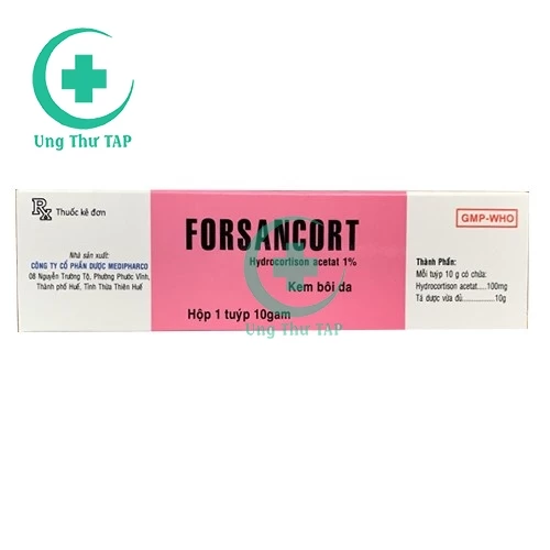 Forsancort 1% - Thuốc điều trị viêm da hiệu quả của Medipharco