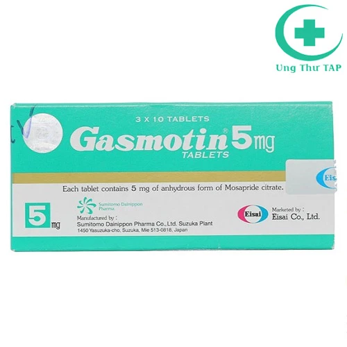 Gasmotin tablets 5mg - Thuốc điều trị viêm dạ dày mãn tính