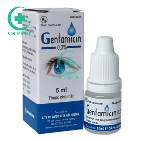 Gentamicin 0,3% 5ml HD Pharma - Điều trị viêm, nhiễm khuẩn mắt