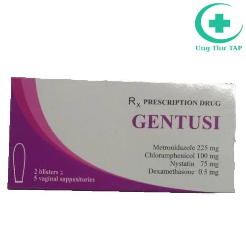 Gentusi - Thuốc đặt viêm phụ khoa hình viên đạn