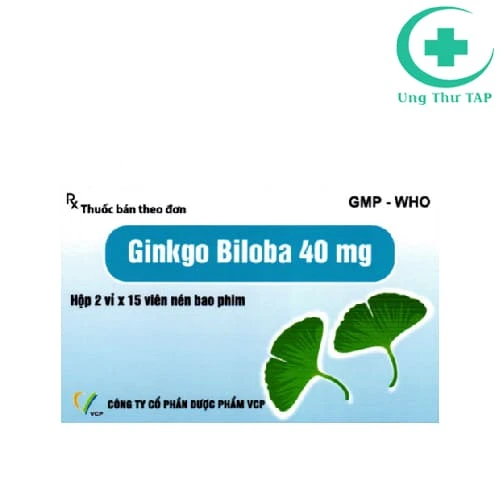 Ginkgo biloba 40mg VCP - Thuốc điều trị mất trí nhớ ngắn hạn