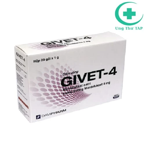 Givet-4 - Thuốc điều trị và dự phòng hen phế quản của Davipharm