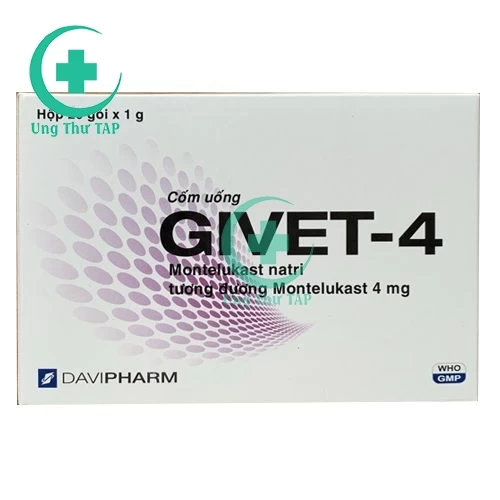 Givet-4 - Thuốc điều trị và dự phòng hen phế quản của Davipharm