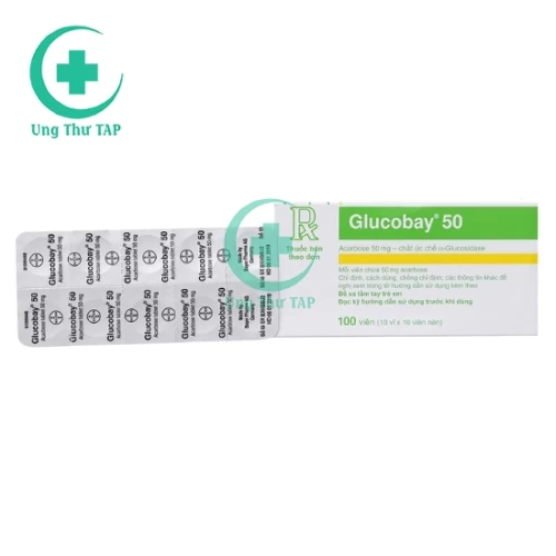 Glucobay 50mg - Thuốc điều trị đái tháo đường type 2 hiệu quả