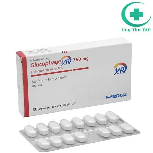 Glucophage XR 750mg - Thuốc điều trị đái tháo đường typ Il