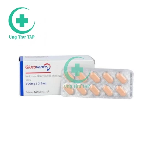 Glucovance 500mg/2,5mg -  Thuốc điều trị đái tháo đường tuýp II