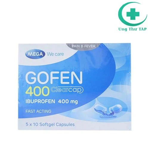 Gofen 400 Clearcap - Thuốc điều trị đau họng, đau răng